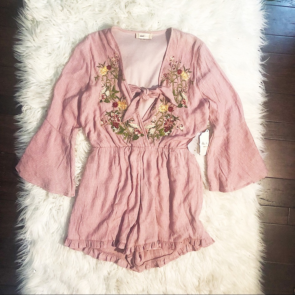 Altar’d State | Floral Embroidered | Romper - Picture 2 of 8
